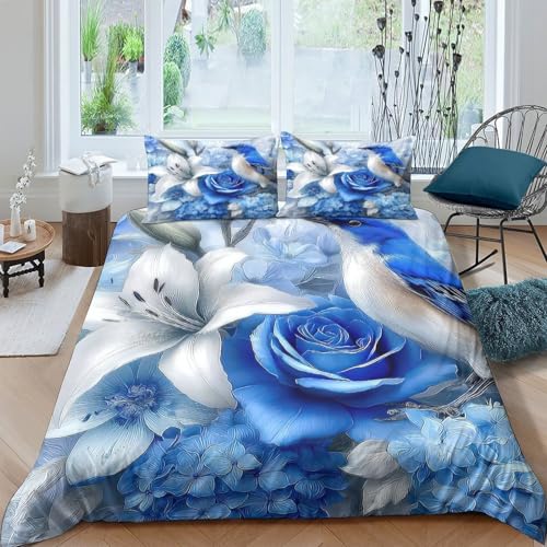 Parure de lit oiseau bleu 3D cocon de douceur pour garçon - 4