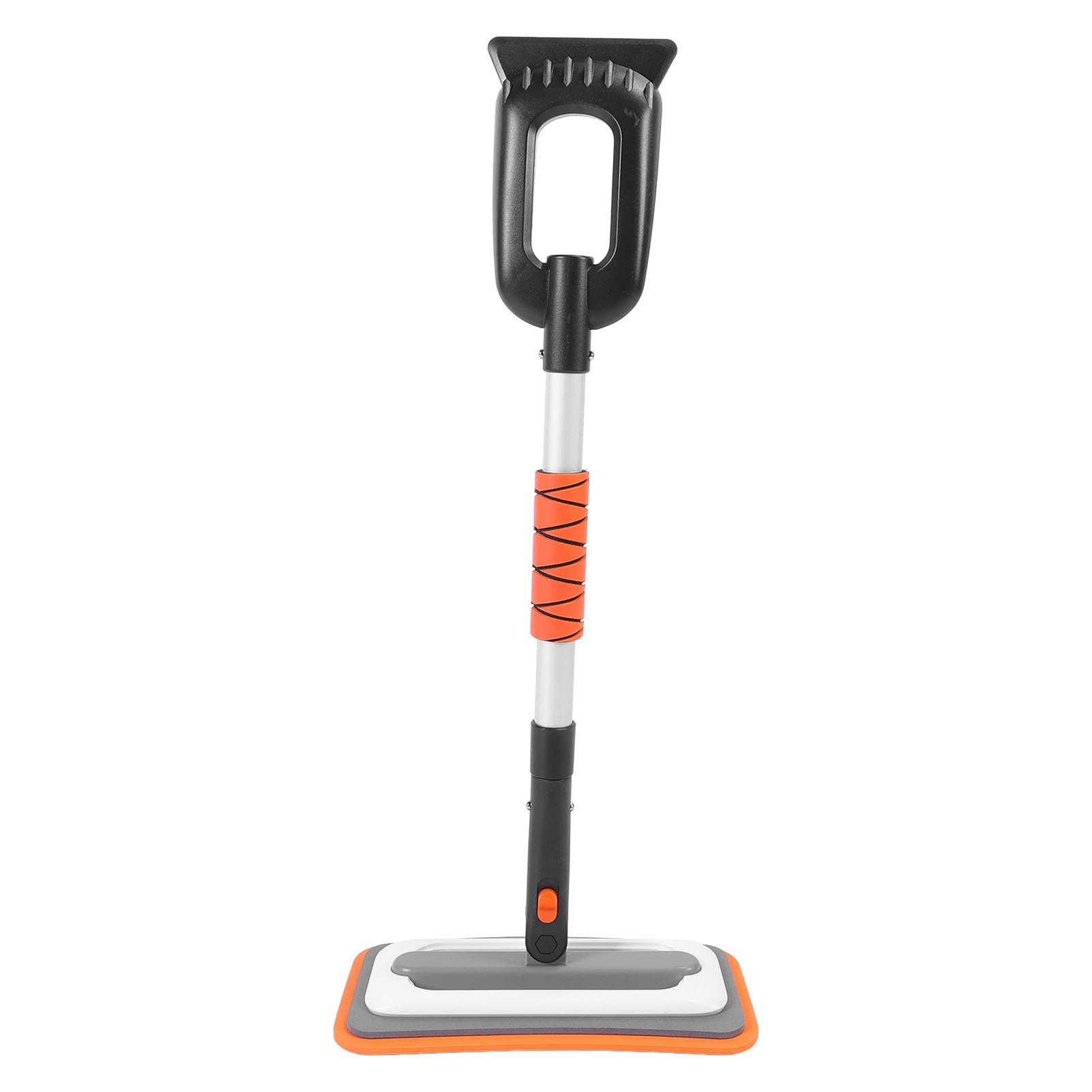 Grattoirs à neige de voiture en alliage d'aluminium, balai de déneigement efficace, grattoir à glace, poignée ergonomique pour pare-brise de voiture (Orange)