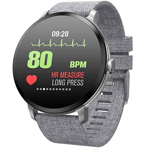 Fitness Armband Smartwatch 1.3 Zoll Farbbildschirm Pulsmesser Blutdruck Blutsauerstoff Schlafüberwachung Anruf SMS Aktivitätstracker für Damen Männer