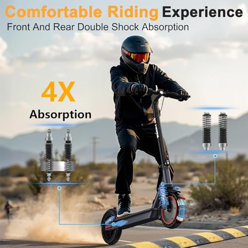 WERHY 10” Electric Scooter with Dual Suspension, 500W