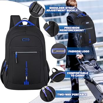 YAMTION Sac a Dos Scolaires,17.3 Pouces Cartables D'école Sac a Dos College Univ