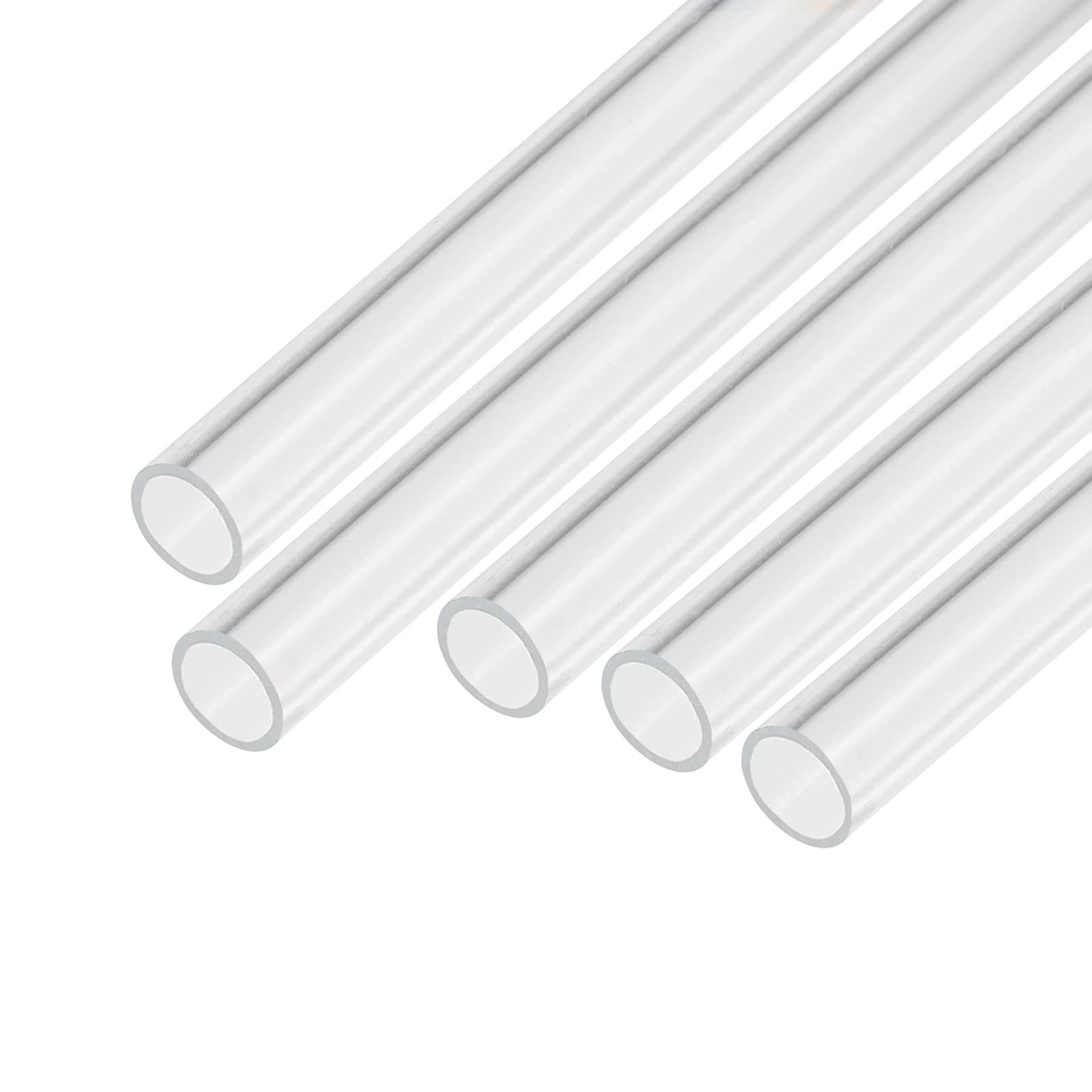MECCANIXITY Acrylic Pipe Clear Rigid Round Tube 9pcs 10mm(3/8