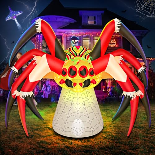 Aufblasbare Halloween-Spinne mit LED-Licht – ca. 1,8 m – Bild 4