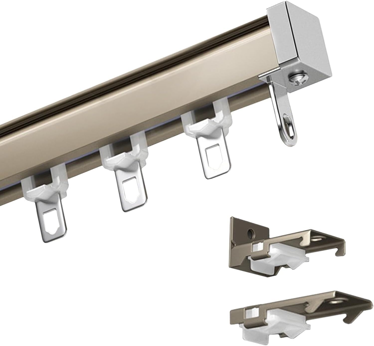 Riel Para Cortina De Techo Riel De Cortina De Techo - Kit Completo En  Aluminio (1-14 M Ajustable) Fabrica De Rieles Para Cortinas, image size:1500x1389