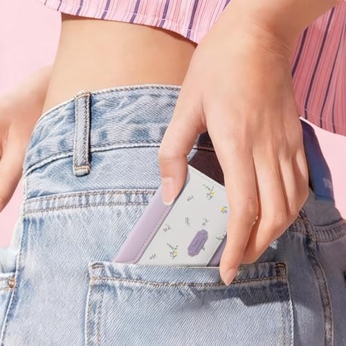 Image of GAEKEAO Small Wallet Women Vegan Leather Girls Cute Wallets Ladies Mini Trifold Card Holder Floral Pattern with ID Window Purse
