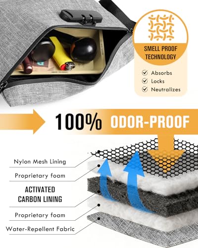 Large Odor Proof Bag with Lock