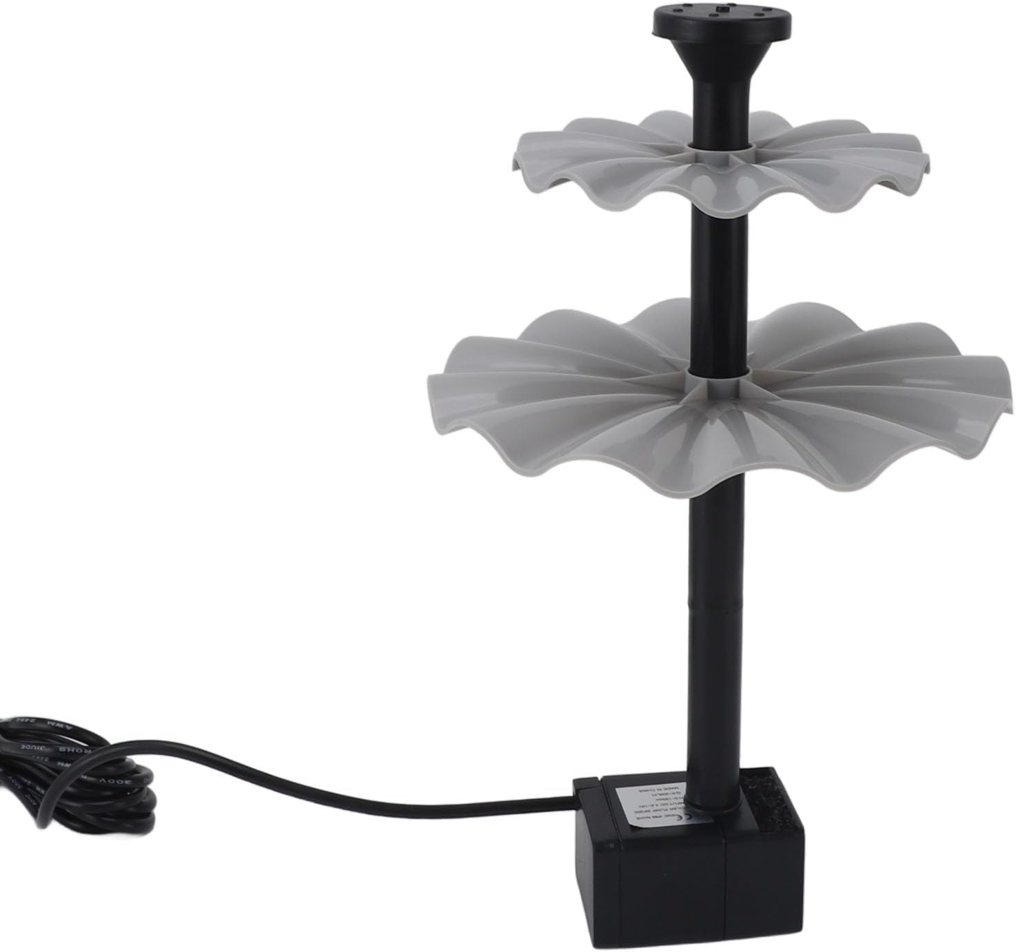 Focket Solar Fountain Pump, 200L H 150cm Adjustable Spray Height Solar Water Fountain, Outdoor Water with 9V 4W Panel Kit for Garden Bird Baths Small Backyard