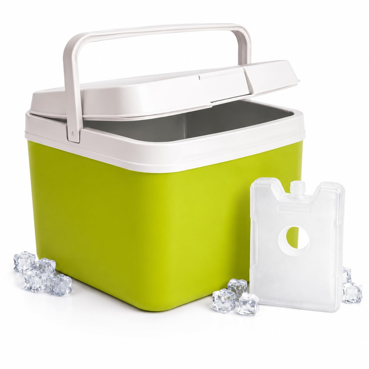 Glacière de 15 litres avec élément de refroidissement et bloc réfrigérant – Boîte isotherme pour un refroidissement extra long, idéal comme sac isotherme