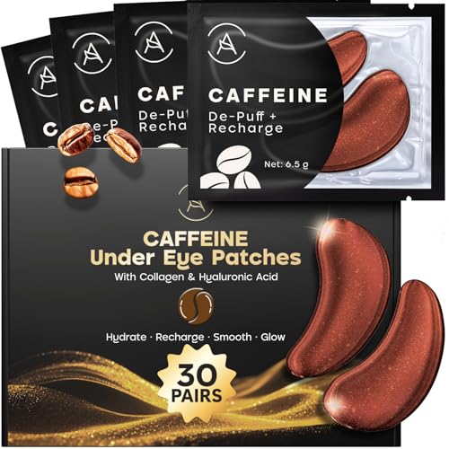 Parches Ojeras y Bolsas con Cafeína, Niacinamida, 30 Pares