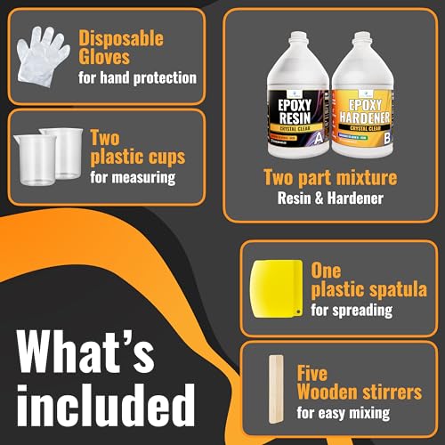 Epoxeasy JL-7001 Table Top Epoxy Resin 1 Gallon Kit thumb #2