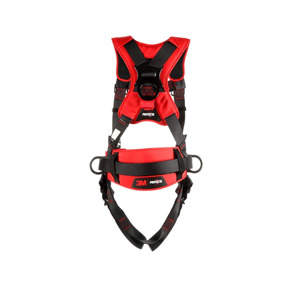 3M Protecta Comfort Construction Style Positioning/Climbing Harness 1161224, Black, Medium/Large, 1 Ea/Case