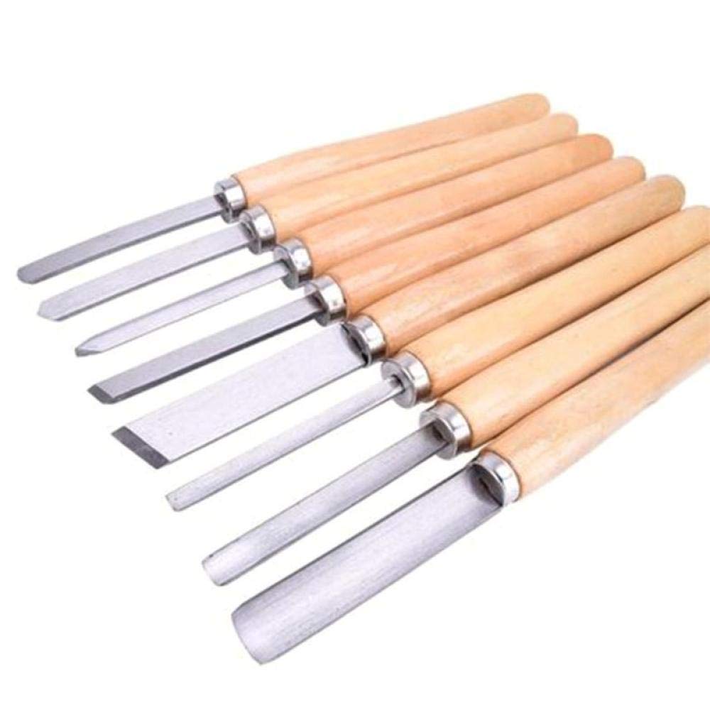 Narzędzia Rzeźbiarskie Dłuta Do Drewna Narzędzia Rzeźbiarskie Dłuto 8 Sztuk Wood Carving Tokarka Dłuta Zestaw Narzędzia Turning Wood Solar Plexus Skew Pożegnanie Spear