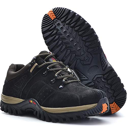 Tenis adventure free jump em couro masculino preto (46)