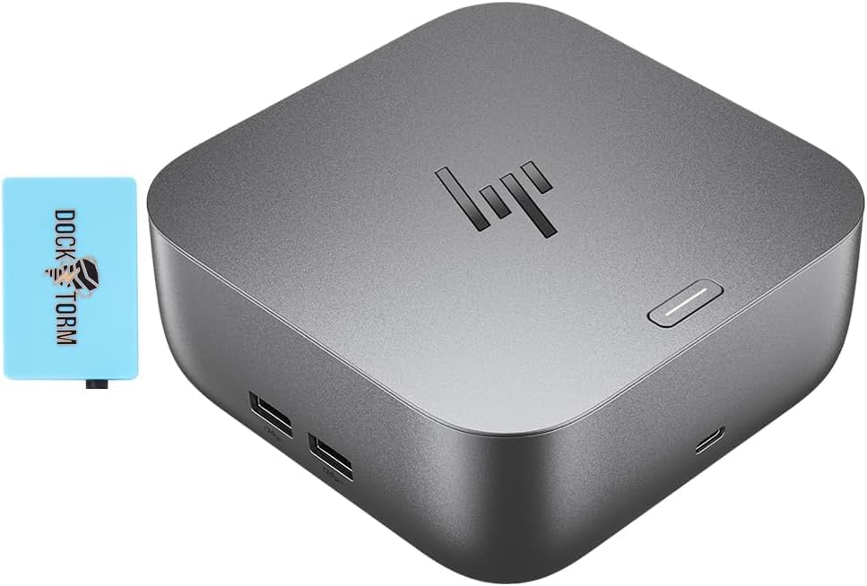 Image of HP 280W Thunderbolt 4 Ultra Dock Port Replicator Bundle w /DKZ Hub (Universal Thunderbolt /USB-C Docking Station, Single Cable for Charging, Data Transfers to Any Brand Laptop)