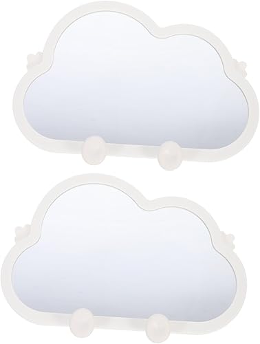 FRCOLOR Accesorios magnéticos para casillero, 2 piezas, espejo de belleza, espejo de tocador portátil, espejo de tocador para encimera, espejo