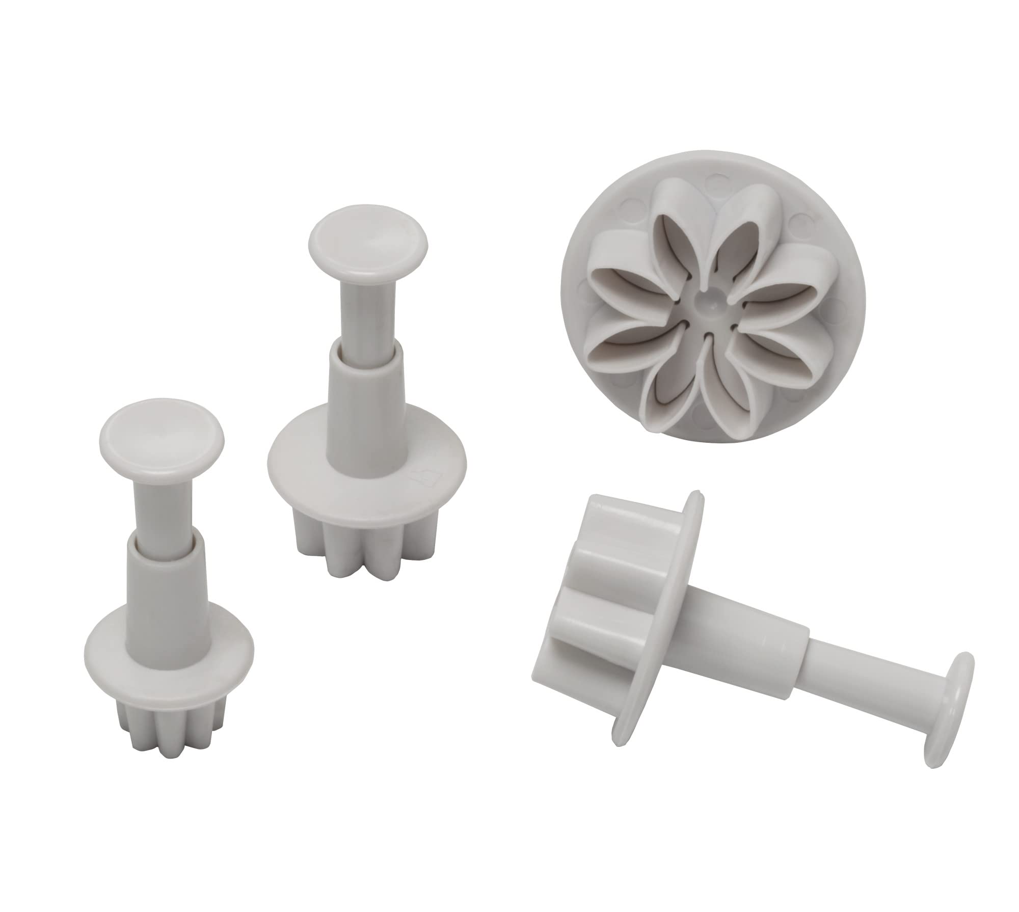 Culpitt Plunger Cutters - Daisy Gebera Cutter 4 Sizes For Cake Decorating