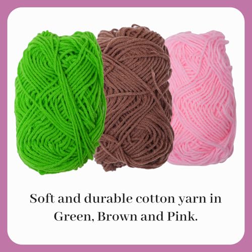 Image of picknMAKE 6 Pcs Blossom Puff Crochet Coaster DIY Coaster Kit, Crochet Kit for Beginners, Crochet Yarn Full Kit, Multicolor Decorative Crochet Flower Coasters Craft Kit with All Material Included