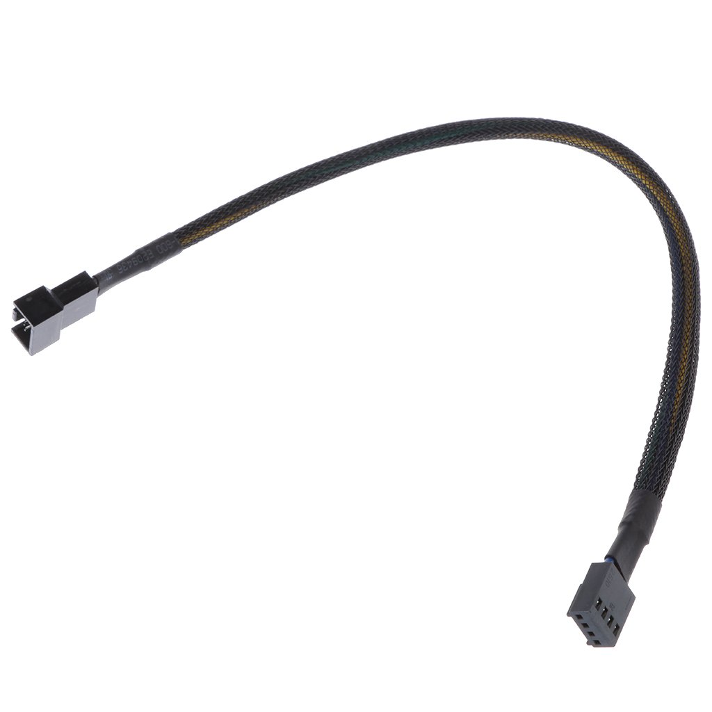 CALANDIS® 30Cm 4Pin Pwm Fan Cable Extension Male to Female Black Sleeved Braided-image-26