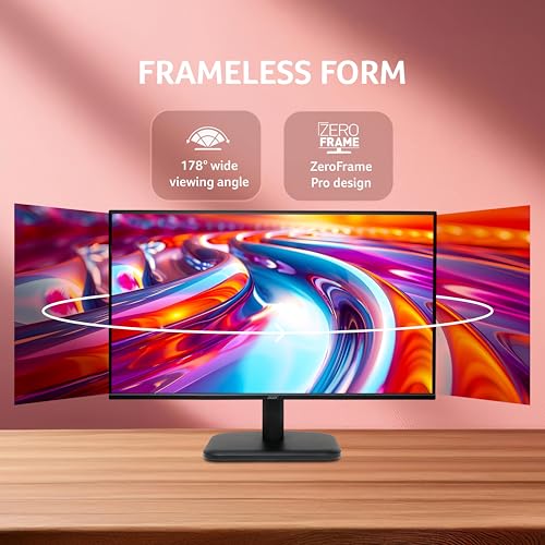 Image of acer EK240Y P6 P6 23.8 Inch IPS Full HD Backlit LED Monitor I 144Hz Refresh Rate, 1MS VRB Response Time, AMD FreeSync I 1 x VGA 1 x HDMI with Inbox HDMI Cable I Zero Frame Design I Eye Care I Black