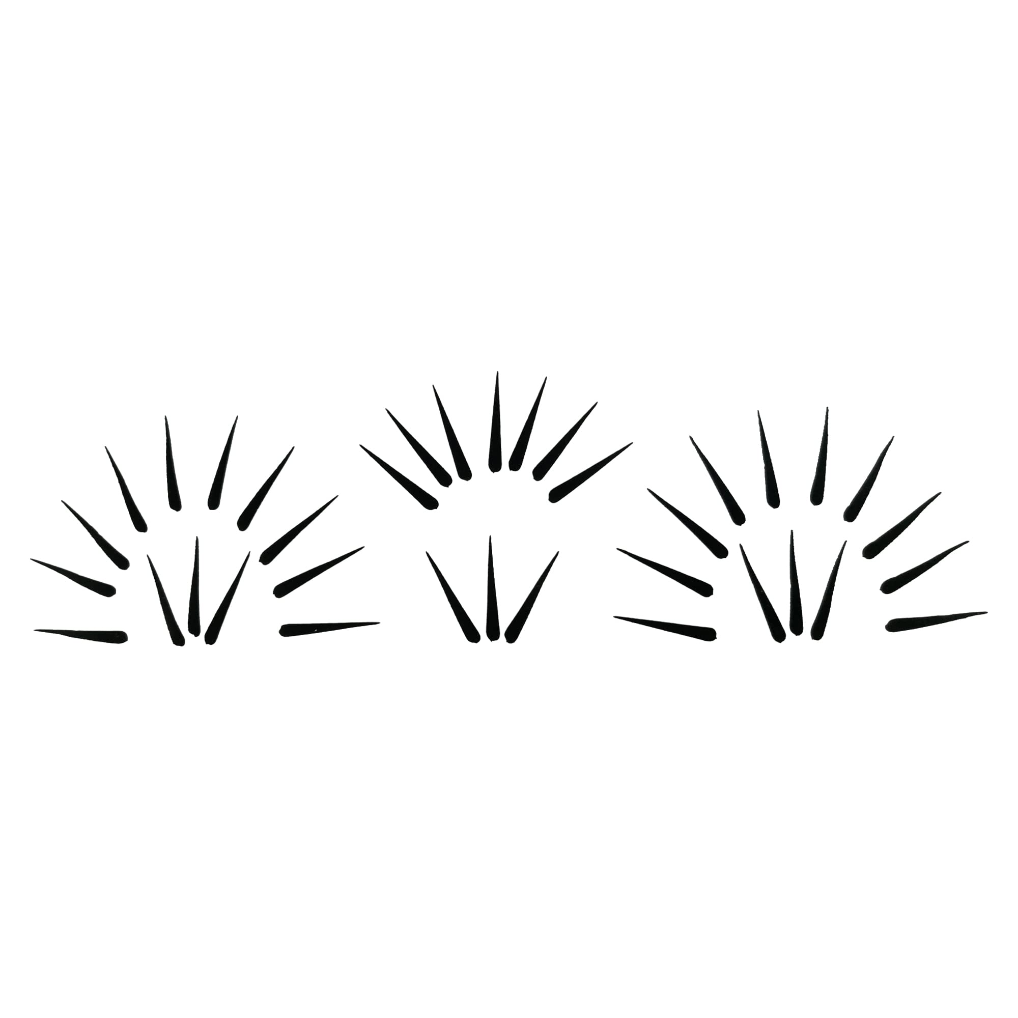 Comet Busters Beautiful Handcrafted Black Velvet Tilak Bindis (16mm) (BIN1797)