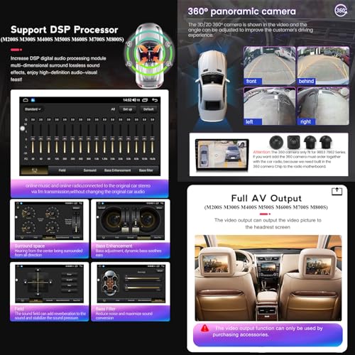 Ottspu Leitor de rádio estéreo para carro Android 12 Double Din para Nissan Almera 2012-2019, tela s