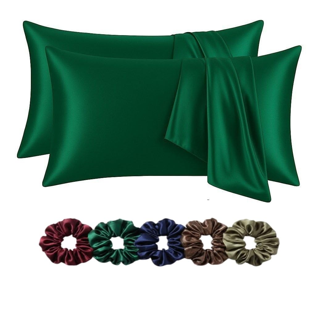 Satin Pillowcase - Hair & Skin Protection + Scrunchies -23 Satin Pillowcase - Hair & Skin Protection + Scrunchies -23