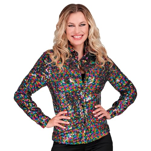 W WIDMANN MILANO Party Fashion - Chemisier Ă Paillettes pour Femme