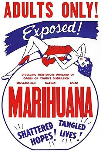 Un póster de película clásica de culto por Roadshow Attractions about the droga Marihuana Poster Print by unknown (18 x 24)