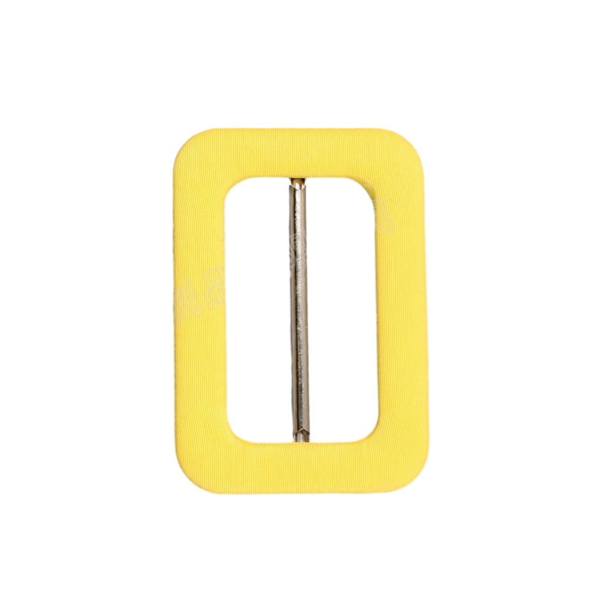 50 PZ 51 MM Kit Fibbia per Cintura Rivestita in Tessuto Verde Giallo per Cinghie per Zaino Fai da Te, Cappotto, Borsa, Cucito e Artigianato