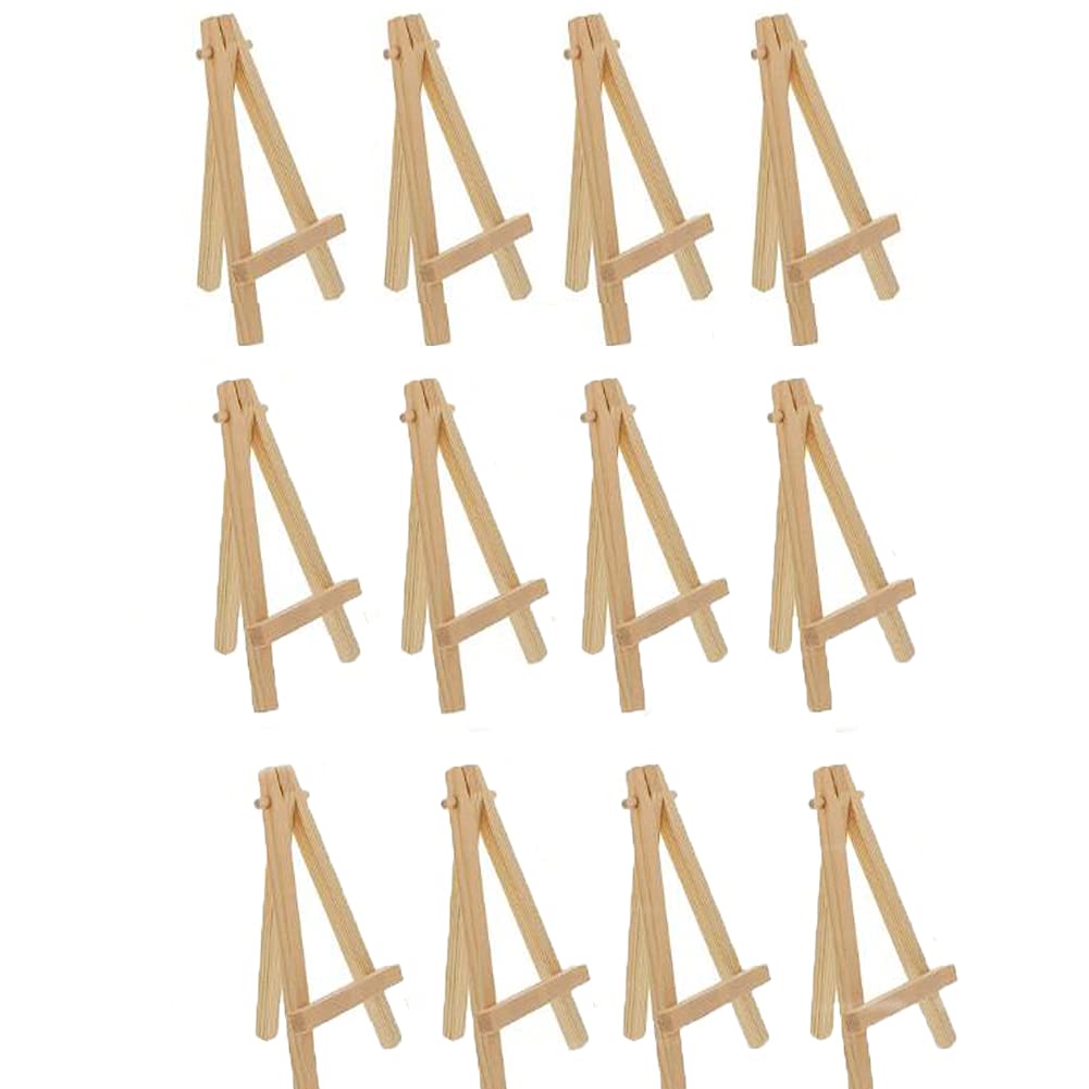 Lot De 25 Mini Chevalets En Bois - Parfait Pour Photos, Cartes, Petits Tableaux Et DIY