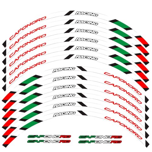 Motorradaufkleber Vordere Hintere Räder Abziehbilder Reflektierende Aufkleber Randstreifen Für Aprilia Caponord 1200 Rallye