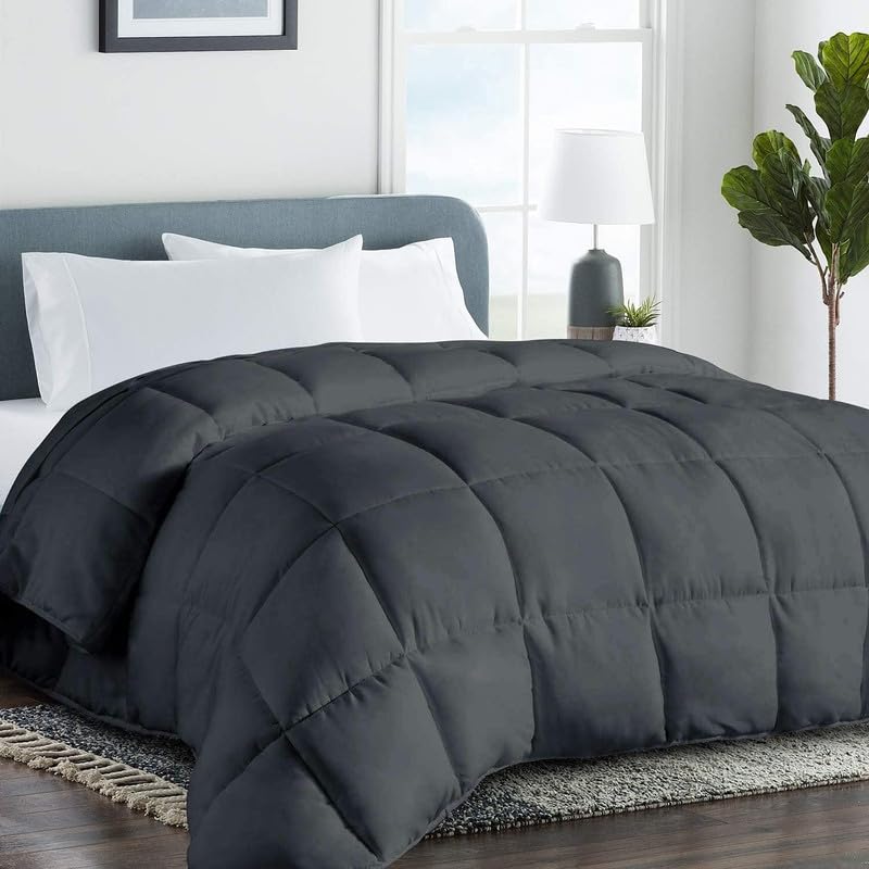 Amazon Brand - Umi Microfibre All Weather Shrinkage & Fade Resistant Comforter Quilt for Single Bed Razai Single Bed (Dark Grey, 60x90 Inch) (B0CQNJF99K) Amazon Price History, Amazon Price Tracker