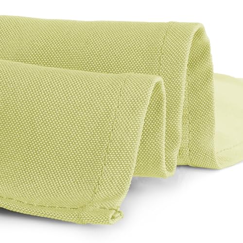 Image of Gee Di Moda Rectangle Tablecloth - 90 x 156 Inch Yellow Table Cloth for 8 Foot Tables with Floor-Length Drop - Heavy Duty Washable Fabric for Holiday Party, Dinner, Weddings & Baby Shower