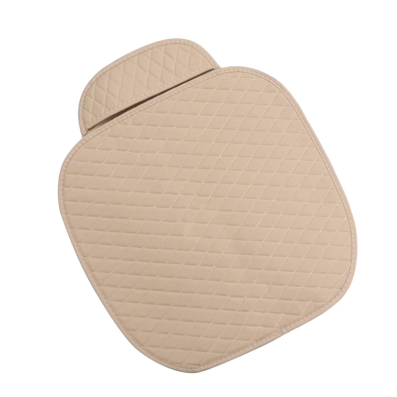 Flax Car Seat Mat Vehicle Seat Cover Car Seat Cushions Front Single Seat Cover (Cream, Pack Of 1) (Only Front Seat Mat)