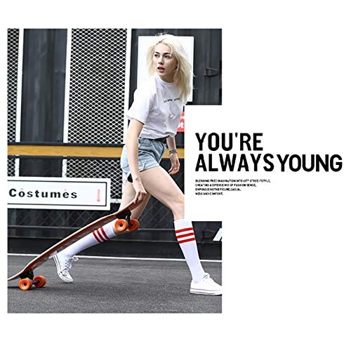 KHUY 46 Pollici Longboard Cruiser Drop Attraverso