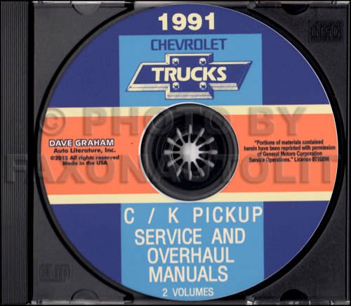 Image of the 1991 Chevrolet Truck & Pickup Factory Repair Shop & Service Manual CD cover