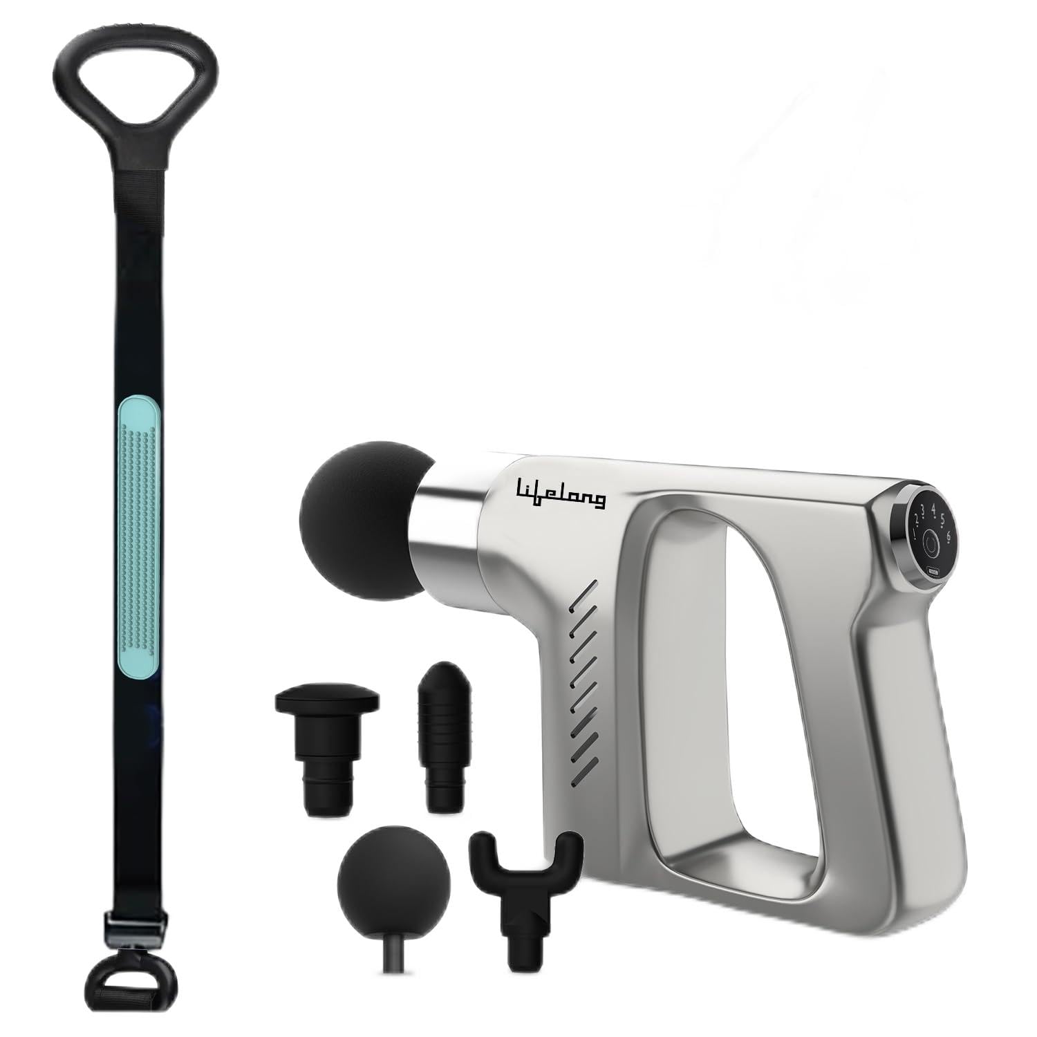 Lifelong Massage Gun - Full Body Massager - Percussion Gun Machine with Threaded Belt for Deep Tissue Muscle Massage of Back, Neck, Shoulder, Hand, Foot & Leg for Pain Relief-Rechargeable & Daily use (B0CH8M1GKC) Amazon Price History, Amazon Price Tracker