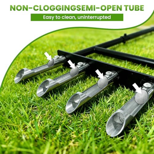 Herramienta manual para airear césped con 4 púas de acero inox miniatura 3
