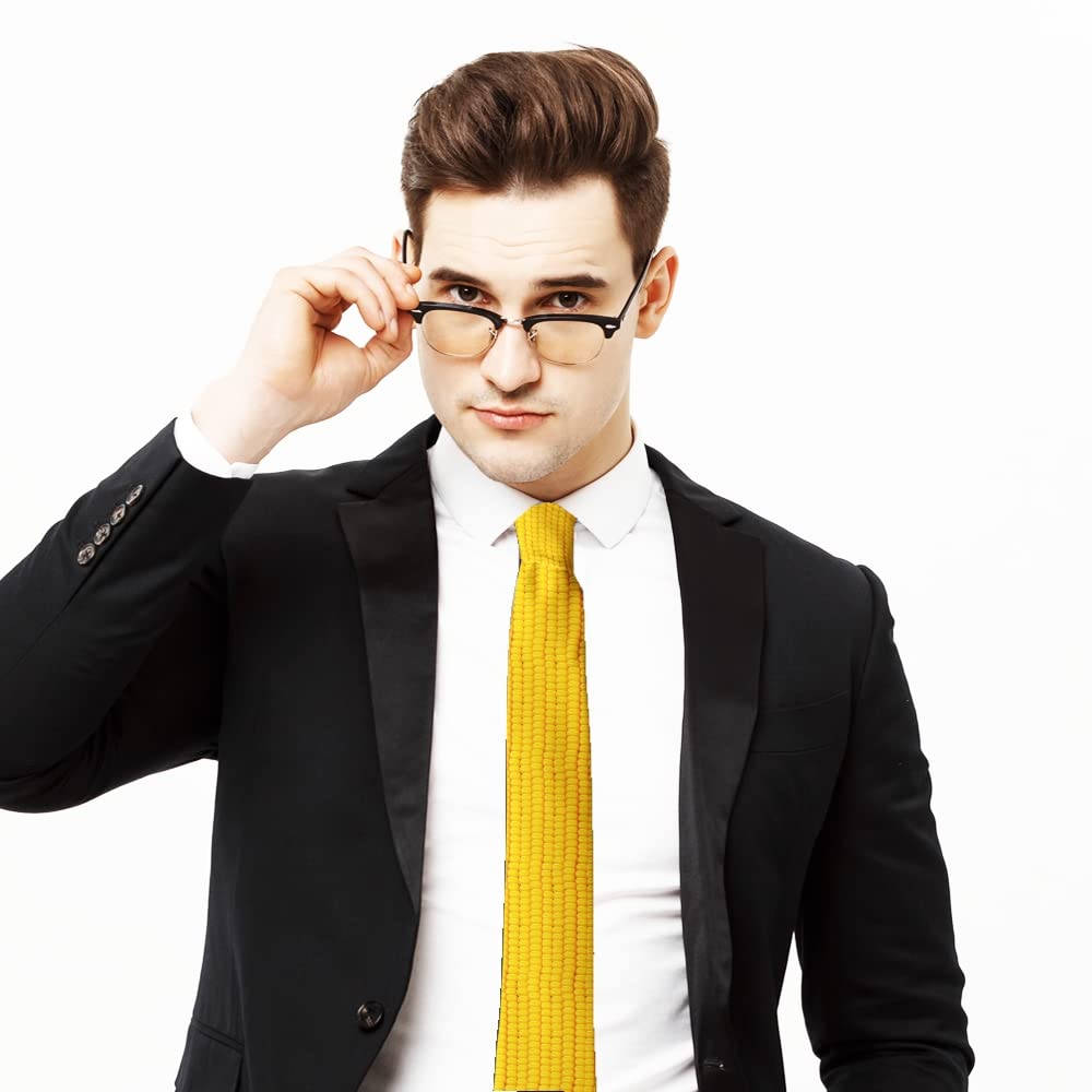 ( Grain Corn ) Fashion Novelty Necktie, Conversation Neckwear Ties Great for Party and Events