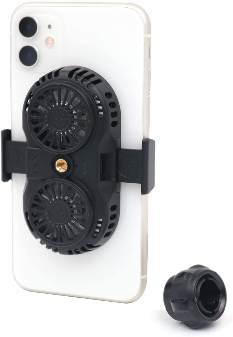 Ventola di Raffreddamento del Telefono Dispositivo di Raffreddamento semiconduttore del Telefono Cellulare, Ventola di Raffreddamento per Temperature Fredde del Telefono - Nero