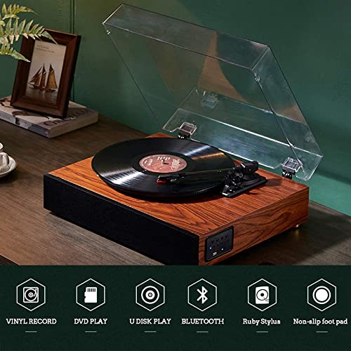 AURADO Tourne-Disque Bluetooth Platine Vinyle Tourne-Disque avec Haut-parleurs intégrés pour disques Vinyle 3 SP (Tourne… - Les Beatles, Paul McCartney, John Lennon, RIngo Starr, George Harrison AURADO Tourne-Disque Bluetooth Platine Vinyle Tourne-Disque avec Haut-parleurs intégrés pour disques Vinyle 3 SP (Tourne… – Image 4