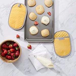 KitchenAid Asteroid Pot Holder 2-Pack Set, Buttercup Yellow, 6.5"x10" KitchenAid Asteroid Pot Holder 2 Pack Set Buttercup Yellow 65×10