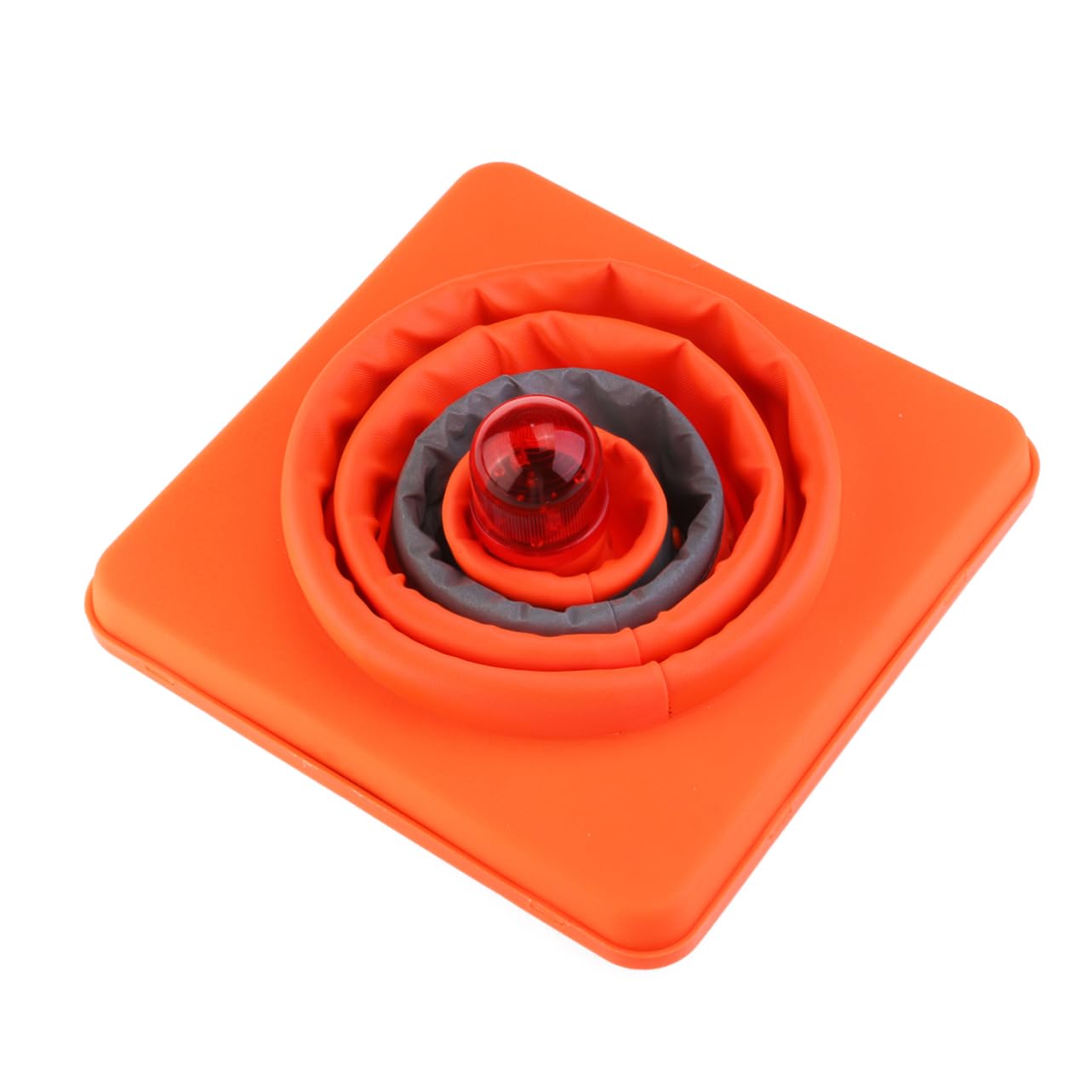 SOLUSTRE Highway Safety Cone Collapsible Design Led Flashing Oxford Fabric for Parking and Traffic Control