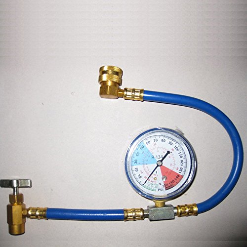 Kit de manómetros para aire acondicionado automotriz R134A, conjunto de acopladores para recarga y medición de refrigeración miniatura 5