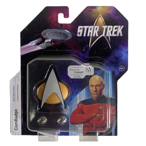 FAMETEK Star Trek The Next Generation Chirping Communicator Badge TNG ComBadge NON BLUETOOTH Version Star Trek Memorabilia Gifts and Collectibles
