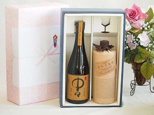 本格麦焼酎贈り物ギフトボックスセット 麦焼酎中々25°(宮崎県)720ml麦焼酎百年の孤独40°(宮崎県)720ml