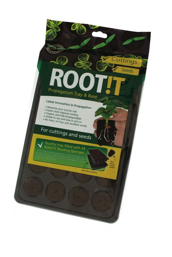 Root!T Root It 24 Propagation Insert & Trays Starter Plugs Seeds Cuttings Base Root! (Root!T 24 Cell Filled)