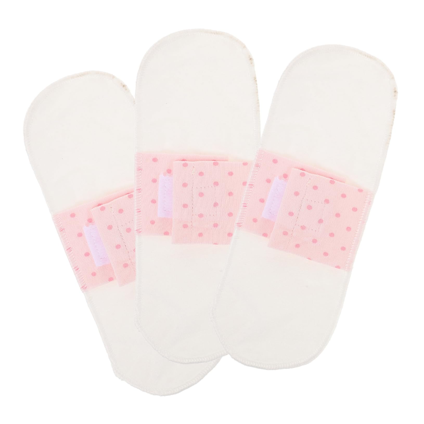 FOMIYES 12piezas Almohadillas Menstruales Reutilizables De Algodón y Absorbente De Impermeables y Lavables Toallas Sanitarias Ecológicas Para Mujeres