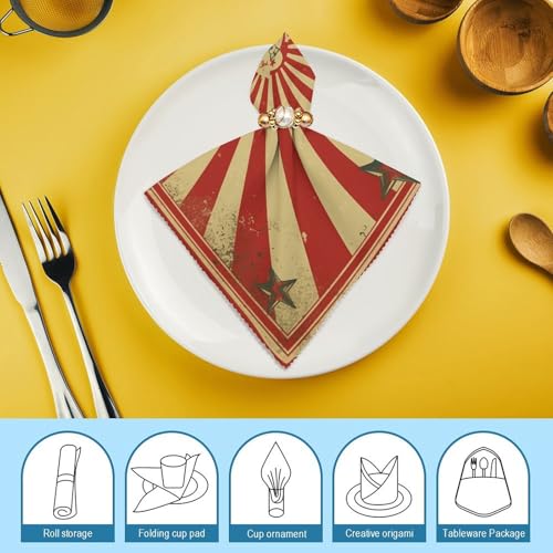 Servilletas de Tela Floral Vintage Circus 6 Unidades miniatura 7