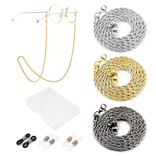 Image of Eyeglass Chain for Women Stylish,Stainless Steel Glasses Strap for Men Women,Eye Glasses Holders Around Neck